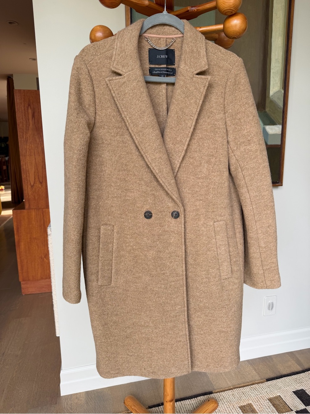 J.Crew - Daphne Topcoat in Italian Boiled Wool, Size 12 (Large)